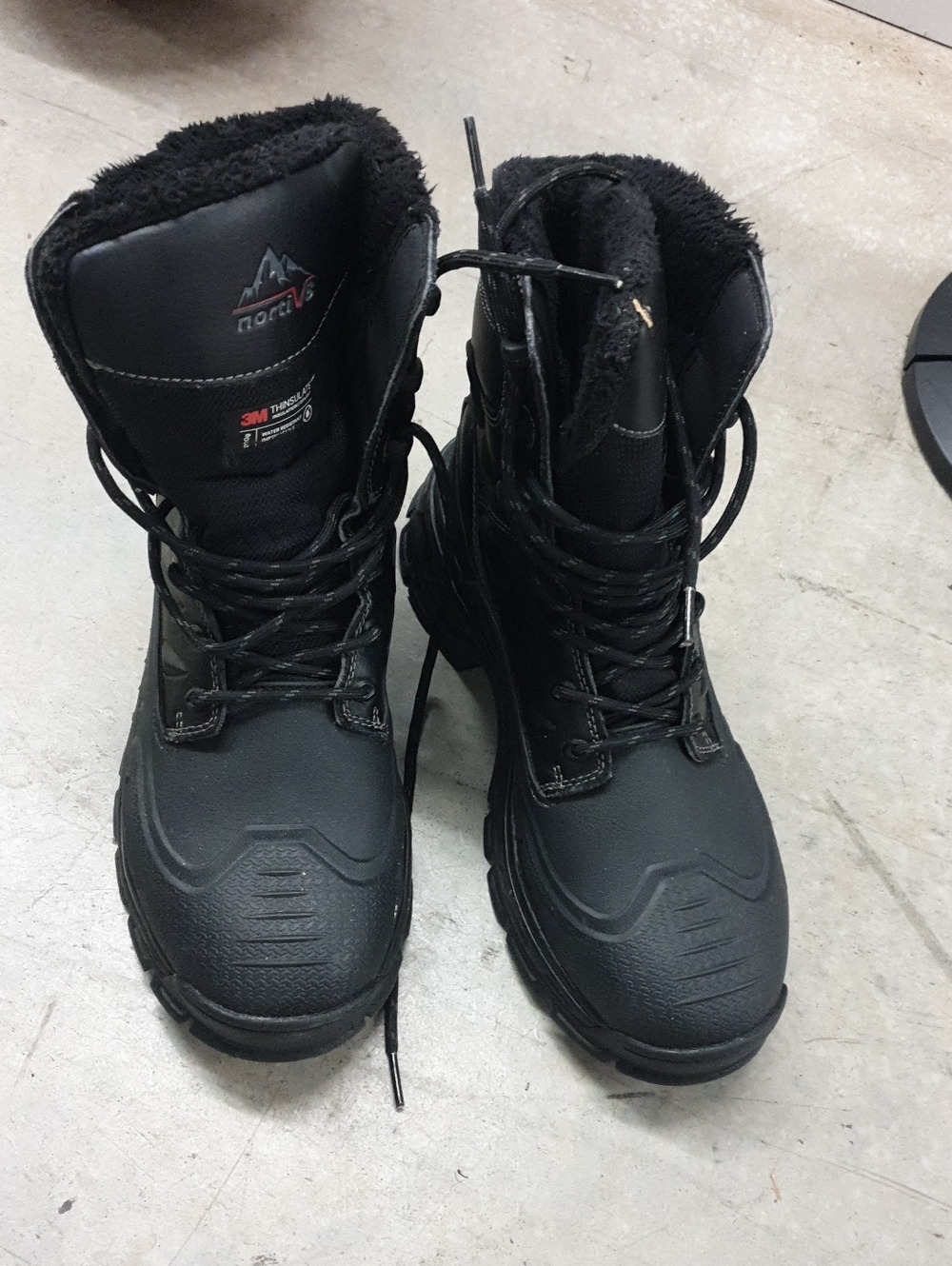 Nortiv 8 Black Men's Insulated Winter Boots Sz 9